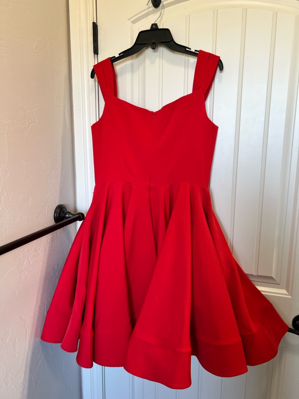 Mac Duggal Vibrant Red Fit and Flare Cocktail Dress